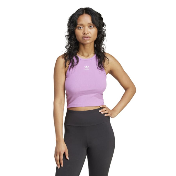 Musculosa Adidas Essentials Ribbed de Mujer - IY9651 Violeta