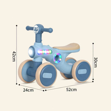 Triciclo Andador Buggy 1-3 años Con Música Y Luces Azul
