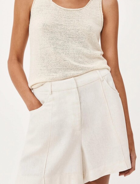 SHORT RECTO BLANCO