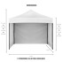 Gazebo Plegable Reforzado 3x3 M Con Ventanas Y Paredes Carpa Autoarmable Jardin Playa Patio Toldo Imback Blanco Gazebo Plegable Reforzado 3x3 M Con Ventanas Y Paredes Carpa Autoarmable Jardin Playa Patio Toldo Imback Blanco