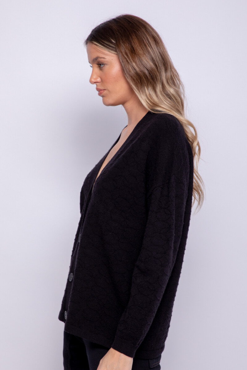 CARDIGAN SONICA Negro