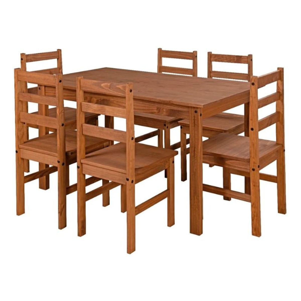 JUEGO DE COMEDOR MESA + 6 SILLAS - CERA 