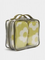 Neceser De Nylon Con Estampado Floral amarillo