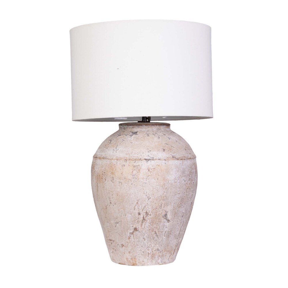 LÁMPARA DE MESA CERAMICA NATURAL-BEIGE VASE II, BEIGE