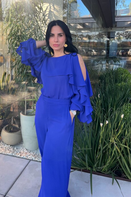 Pantalon Pantalona Alejandra Azul