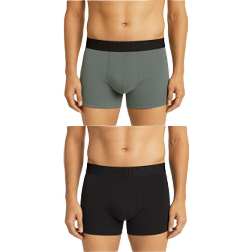 Boxer Quiksilver Classic - Gris oscuro / Gris / Negro Boxer Quiksilver Classic - Gris oscuro / Gris / Negro
