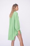 Camisa overzised lino verde