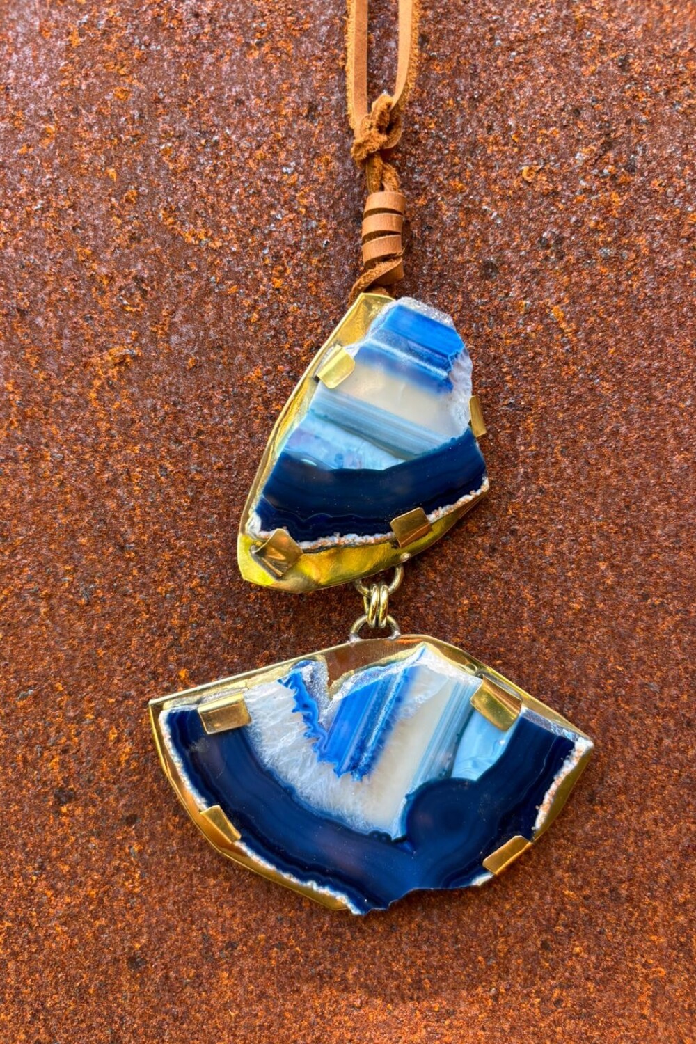 Cracked Necklace Azul