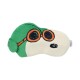 Antifaz Snoopy verde