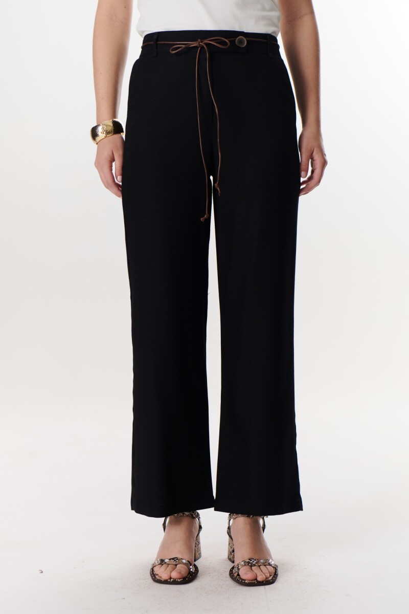 PANTALON LINO LYRIO NEGRO