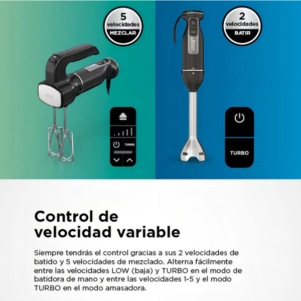 Set Mixer Multifunción Ninja 3 En 1 Shark 850w MIXER NINJA FOOD 3EN1 CI100EU