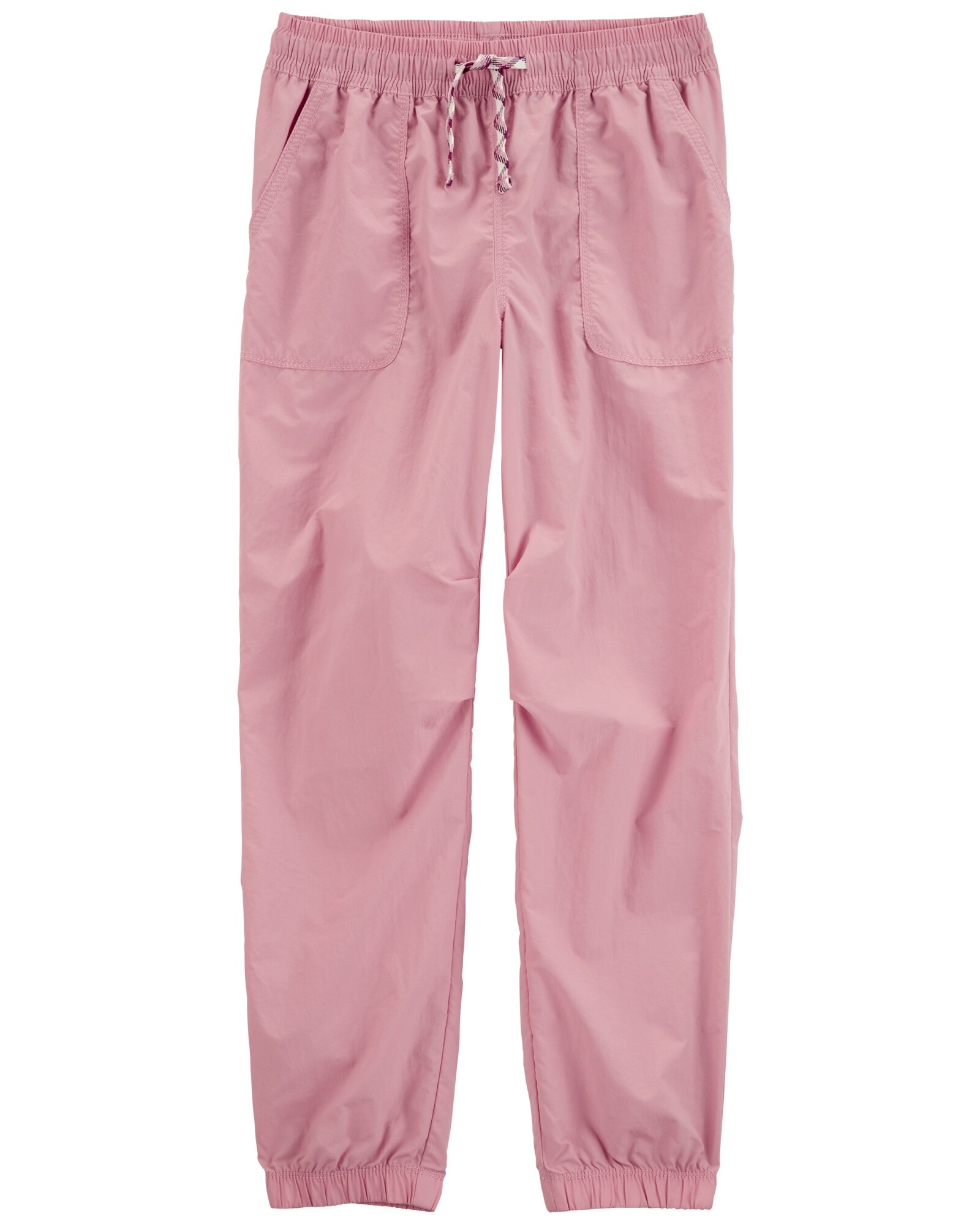 Pantalón deportivo de nylon, rosado Sin color