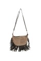 Morral con flecos Tostado