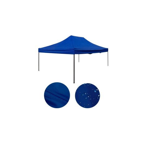 Kit Gazebo súper reforzado 3x4.5x2.5 mts Azul