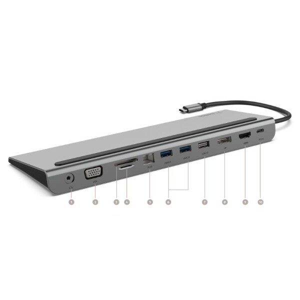 Adaptador Belkin Multiport Dock 11 in 1 USb-C 100W Adaptador Belkin Multiport Dock 11 in 1 USb-C 100W
