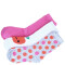 Medias de Niña MINI Miss Carol MEDIA APPLE PACK X3 Blanco / Rosado / Gris