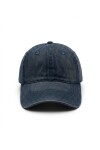 Cap washed pespuntes azul