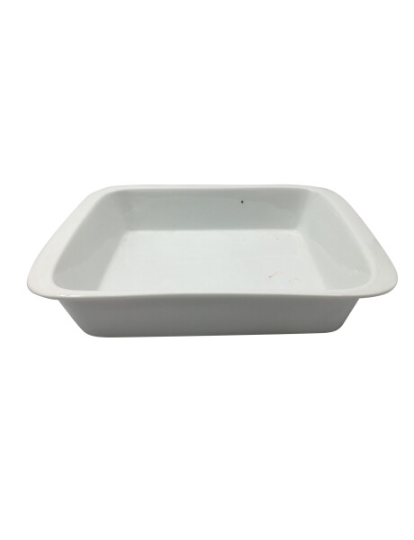 FUENTE RECTANGULAR CERAMICA BLAN. 35X24X6.5CM FUENTE RECTANGULAR CERAMICA BLAN. 35X24X6.5CM