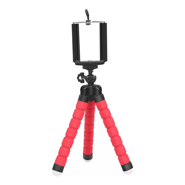 Trípode Selfie Con Soporte Para Celular Alta Calidad Variante Color Rojo