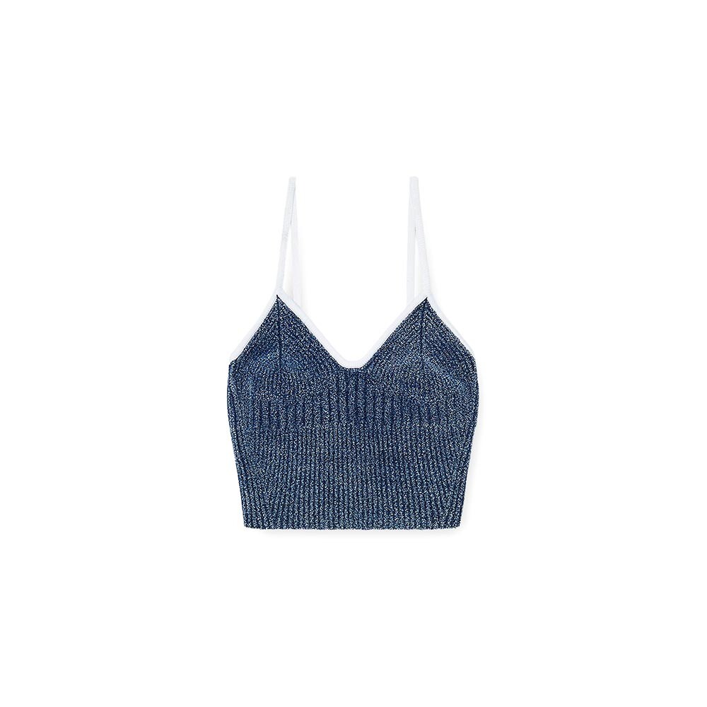 Camiseta Para Mujer M-Estere Azul marino/Blanco