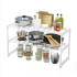 Estante Organizador de Cocina Bajo Mesada o Alacena de 2 Niveles Color Blanco Estante Organizador de Cocina Bajo Mesada o Alacena de 2 Niveles Color Blanco