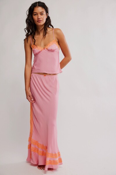 CONJUNTO SLIP WISH YOU WERE HE Rosa