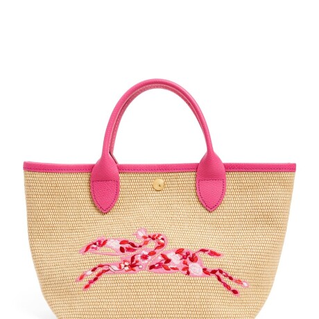 Longchamp -Cartera estilo cesta, Le panier pliage Basket Fucsia