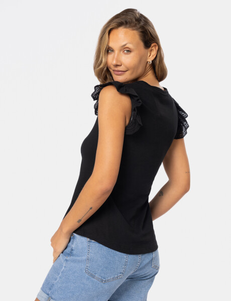 REMERA LISA Negro