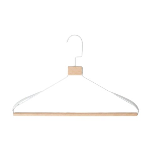 PERCHA MADERA/METAL BLANCO Unica