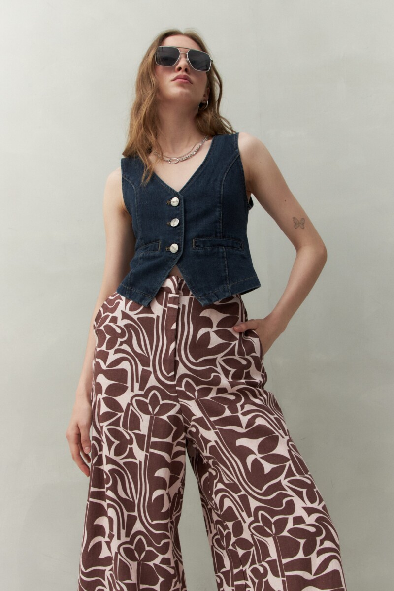 PANTALON ALESSIO PRINT - Rosa Bebé 