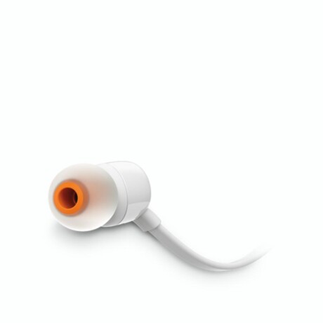 AURICULARES JBL HEADPHONE T110 IN EAR Auriculares Cableados JBL Tune T110 Con Micrófono - White