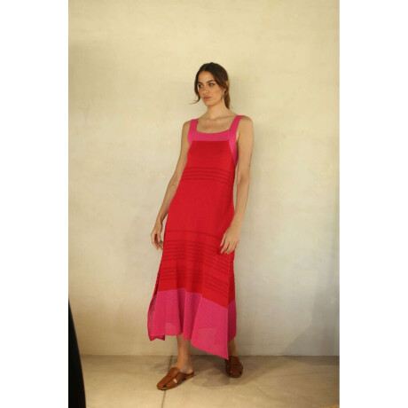 Vestido Lavanda SS24 Rojo y Fucsia