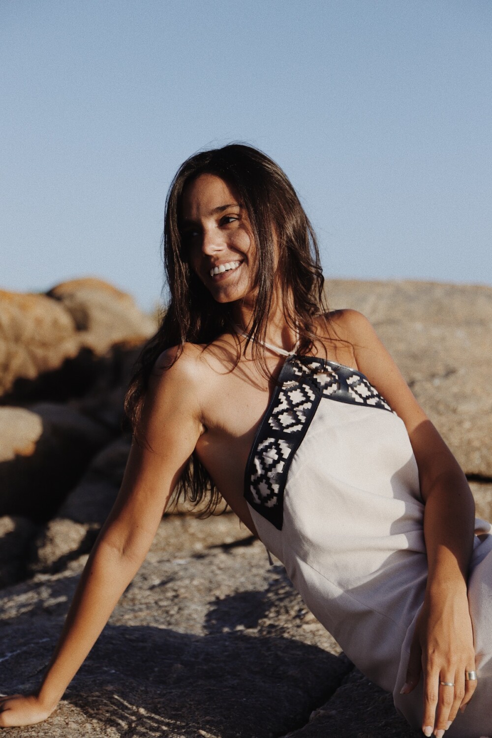 Kerchieff Dress Largo Beige