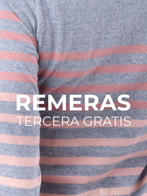 Remeras 3x2 de mujer