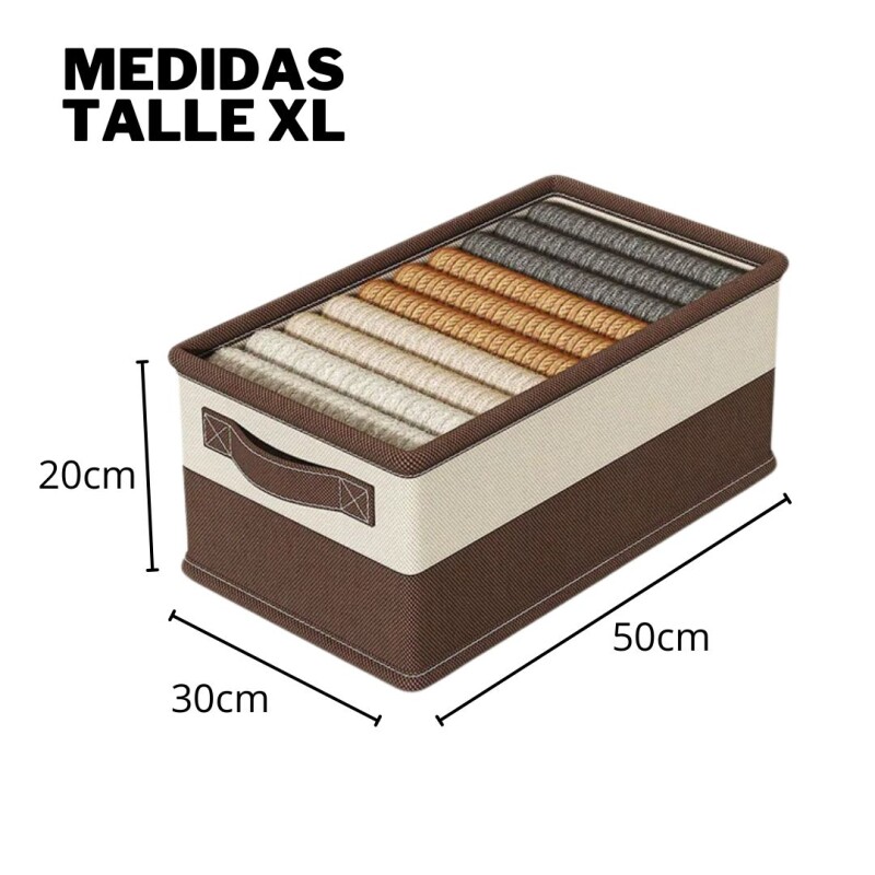 Caja Organizadora Ropa Plegable Pantalón Remeras Talle XL