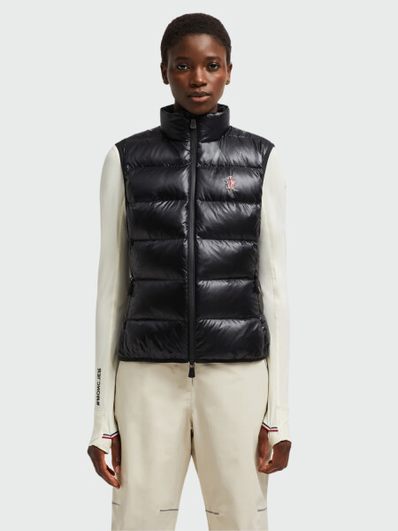 Moncler - Chaleco relleno de plumas, Gilet Negro