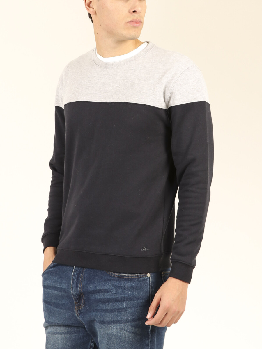 Sweater Harry - Azul Osc/gris 