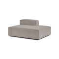 Sillón Nicole Chaise Lounge Simple Derecho Gris