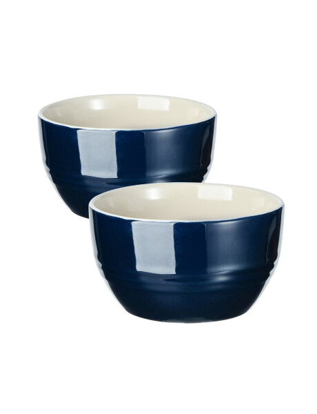SET 2 BOWLS CERAMICA BERGNER BLUE SET 2 BOWLS CERAMICA BERGNER BLUE
