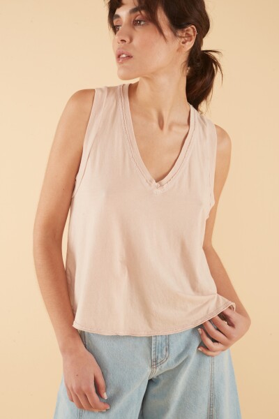 NURA WASHED TANK Rosa