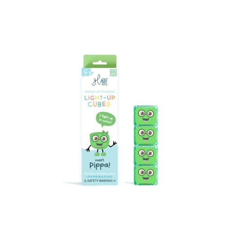 GP-FIN-4PK Set De 4 Cubos Glo Pals Pippa Verde