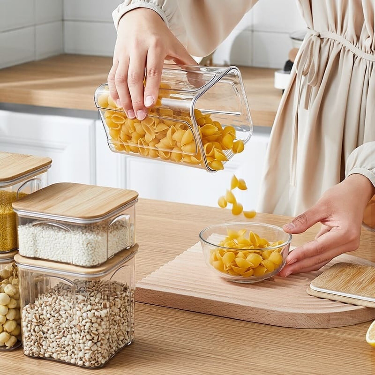 Contenedor recipiente rectangular 1400ml 