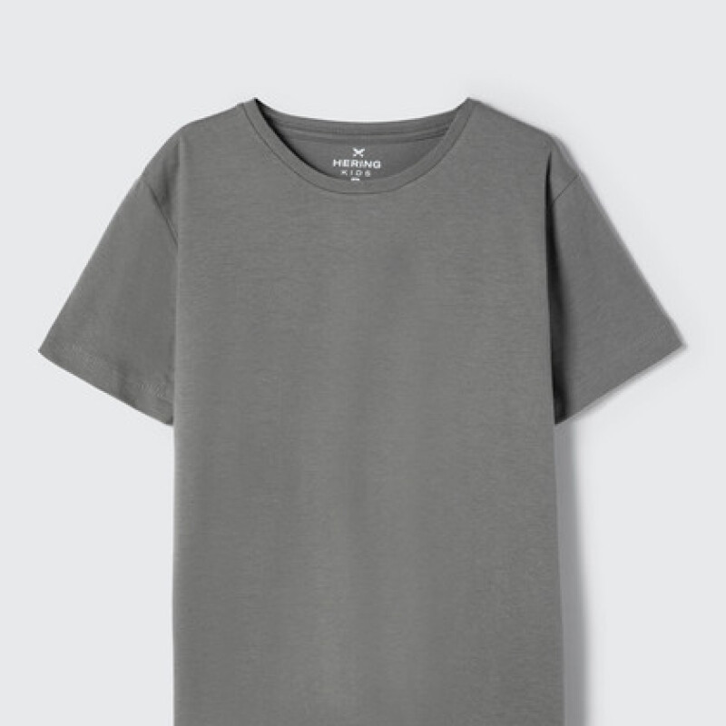 CAMISETA MM MASC GRIS MEDIO