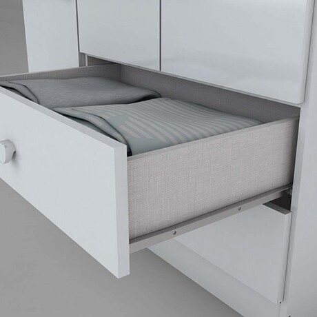 PLACARD ROPERO 4 PUERTAS MDP BLANCO RENATA