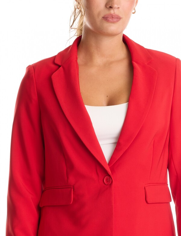 Blazer Sastrero Slim ROJO