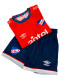 Set Jr Away 1 Nacional Junior Rojo, Azul Marino, Blanco