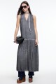 VESTIDO HALTER Gris