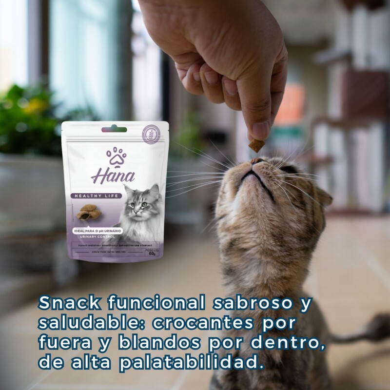 SNACK HANA CONTROL URINARIO PARA GATOS 60 GRAMOS SNACK HANA CONTROL URINARIO PARA GATOS 60 GRAMOS