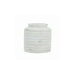 FLORERO ANILLOS 14.5x14.5x15CM BLANCO FLORERO ANILLOS 14.5x14.5x15CM BLANCO