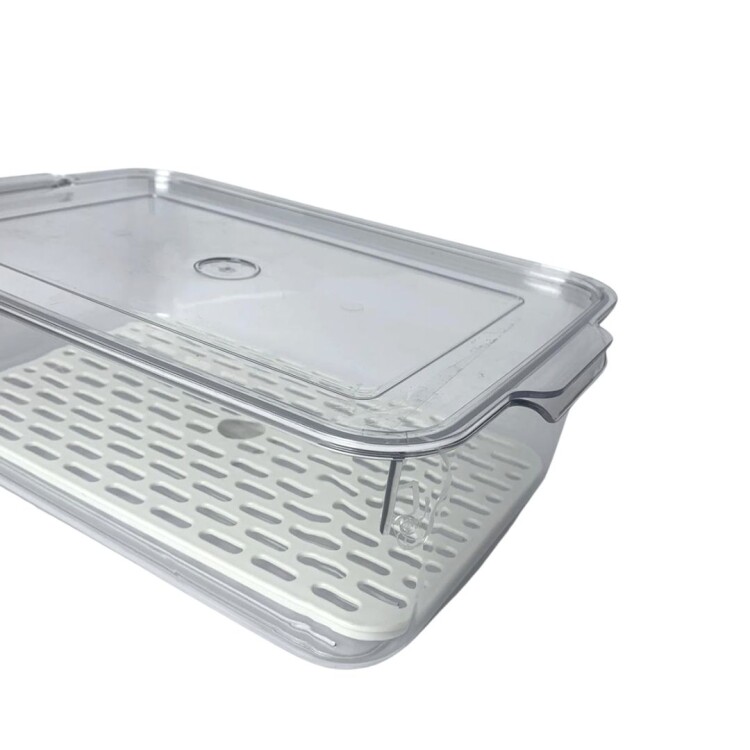 ORGANIZADOR ACRILICO CON TAPA Y REJILLA 33,6X21,5X10,3CM ORGANIZADOR ACRILICO CON TAPA Y REJILLA 33,6X21,5X10,3CM